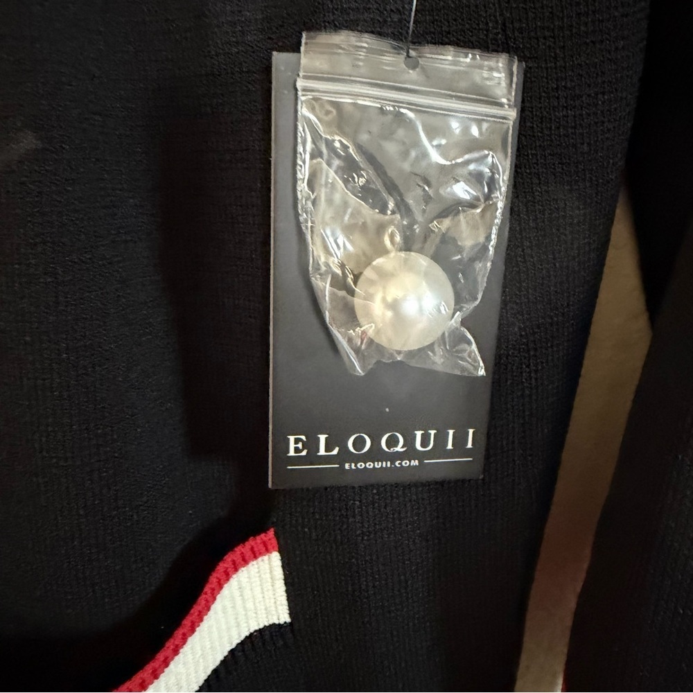 Eloquii Black and White Knit Dress NWT - Picture 7 of 9